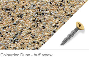 Colourdec Dune - buff screw.