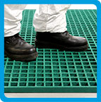 Anti-Slip GRP Grating - Safe Tread