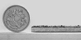Medium grit - side view grit side medium