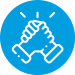 safe tread support icon white