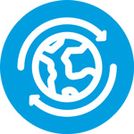safe tread sustainable icon white