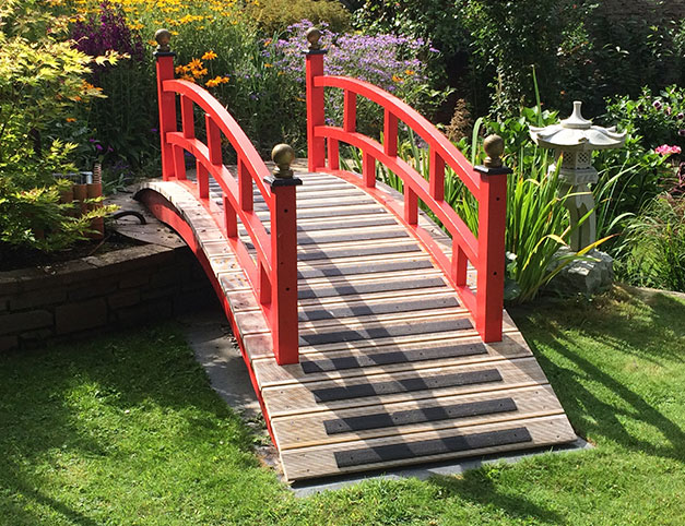 Improving safety on a stunning landscape garden design bridge. Improving safety on a stunning landscape garden design bridge.