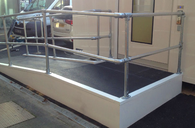 Non slip floor sheets wheelchair access ramps installation by facilities management. Non slip floor sheets wheelchair access ramps installation by facilities management.